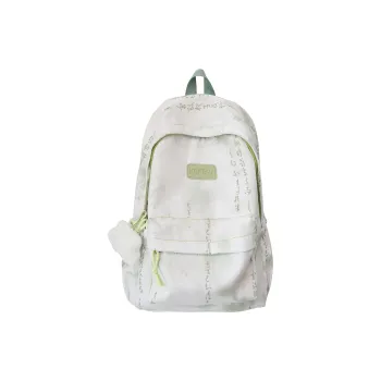 LUVISTRUE Nylon Backpack Regular Unisex Gray/Pink/Fruit Green/Blue/Cyan Green