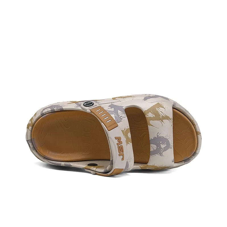 JEANSWEST The Unique Graffiti Niche Design Sense Of The National Tide Beach Sandals Men's-12