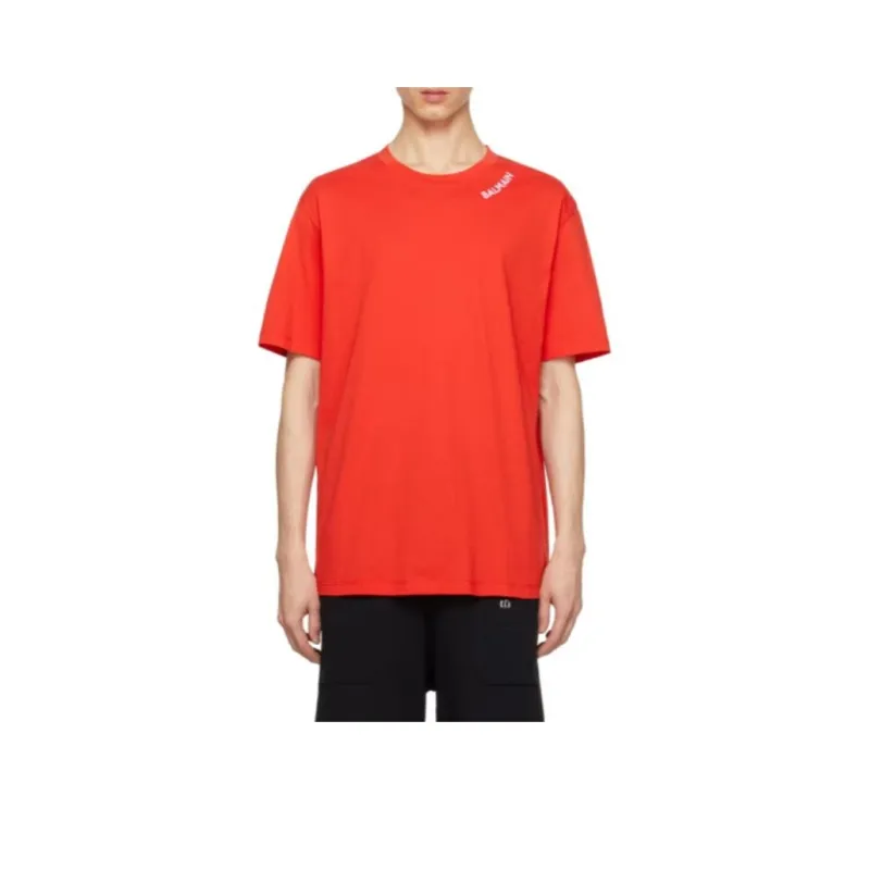 Vetements T-Shirts Men Red-0