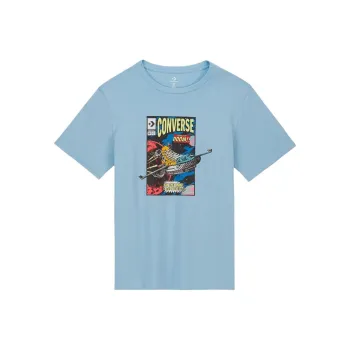 Converse Comic Cover Erkek Mavi T Shirt Men's Blue