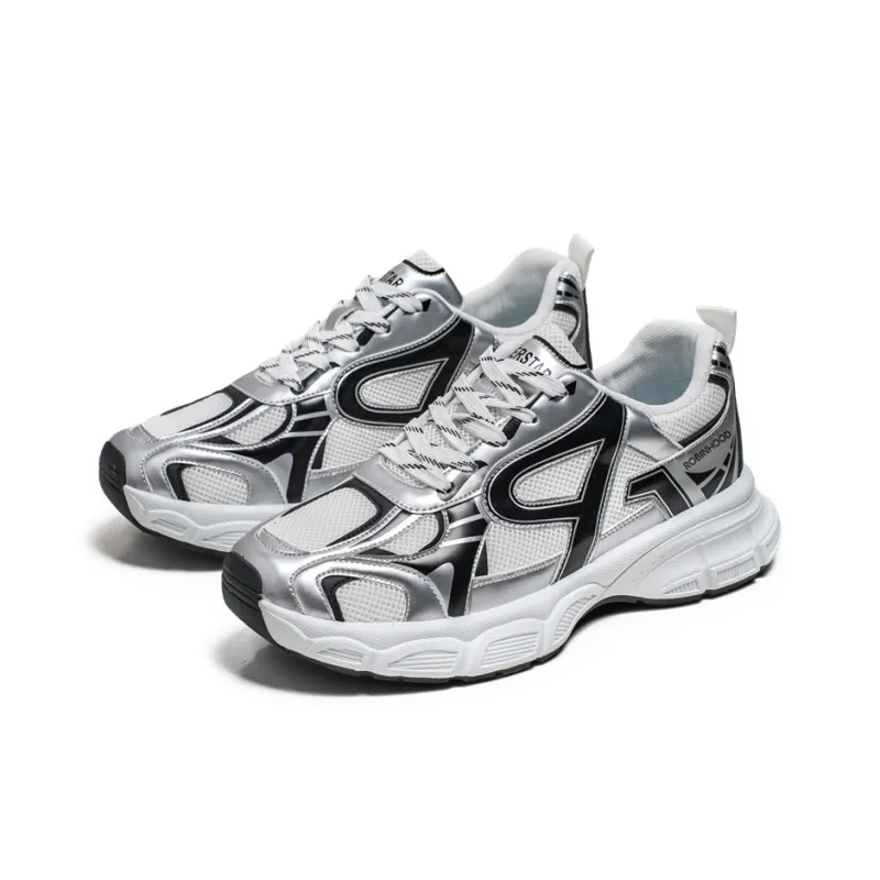 ROBINHOOD Shock Absorbers Slip Resistant, Abrasion Resistant, Breathable Low Top Chunky Sneakers Men's Box-4