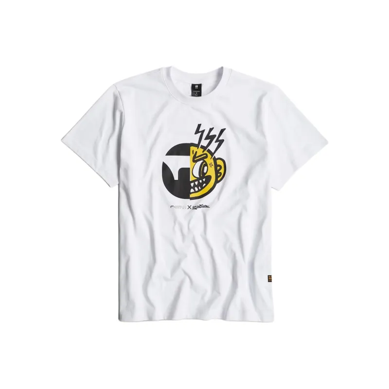G STAR RAW T Shirt Unisex White-0