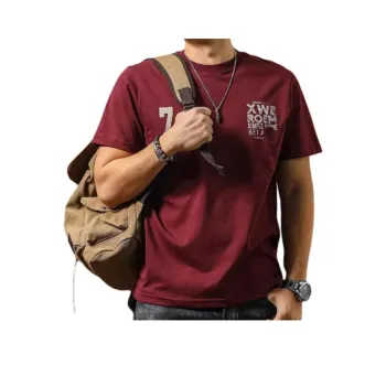 Seasonal Words T-Shirt Men's Maroon