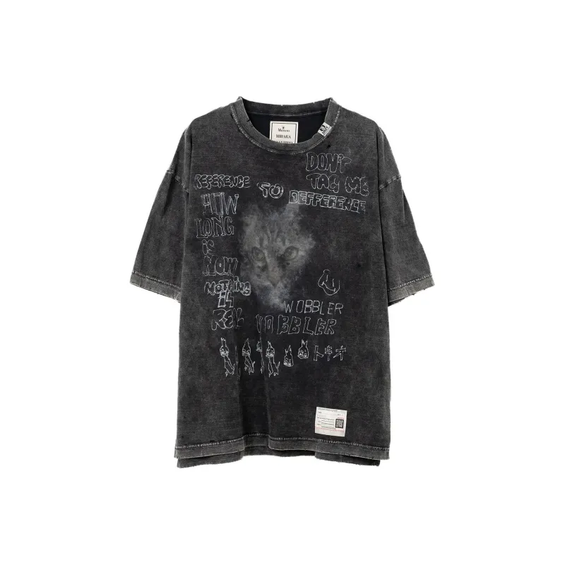 Maison Mihara Yasuhiro Graphic Printed Crewneck T Shirt-0