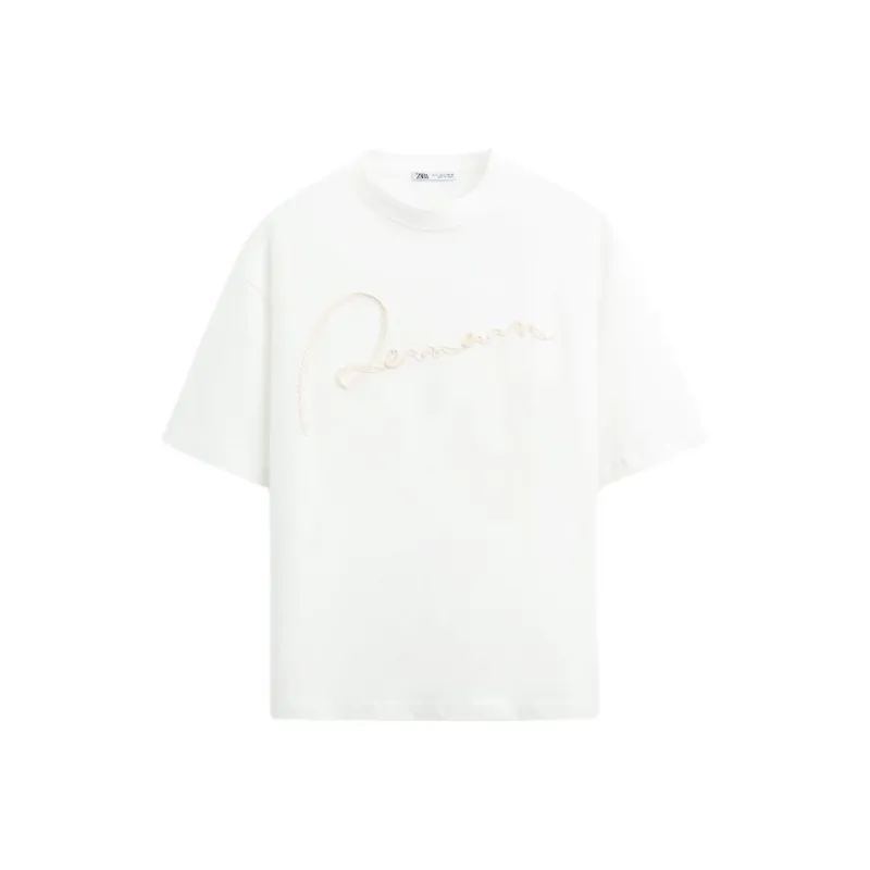 ZARA T-Shirts Men White-0