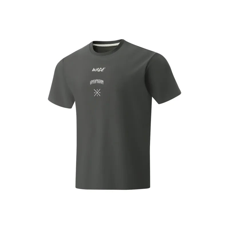 LiNing T Shirt Men's Obsidian Gray-0