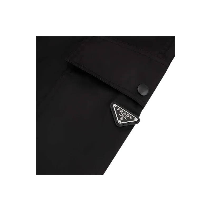PRADA SS25 Cargo Pants Men's Black-3