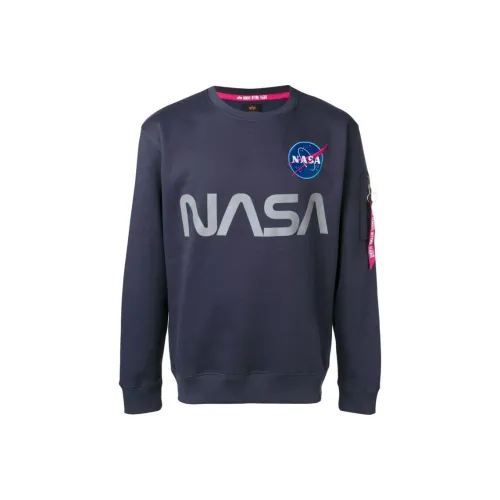 Alpha Industries Sweatshirts Men Navy Blue