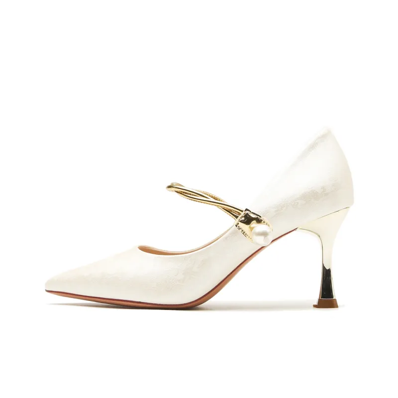 QITUMAUL Slim Heel High Heels Women's-6