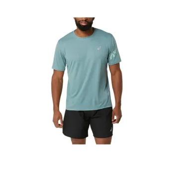 Asics ICON SHORT Running Wear Sound Mind Sound Body T-Shirt Men's Celadon/Light Celadon