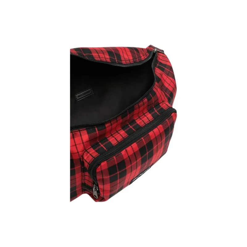 Balenciaga Nylon One Shoulder Crossbody Fanny Pack Men's Red & Black-3