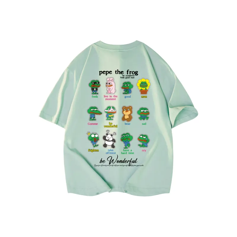 Pepe The Frog Short Sleeved T Shirts Unisex-4