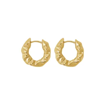 Rhymes Gold Plated Copper Earrings Women's