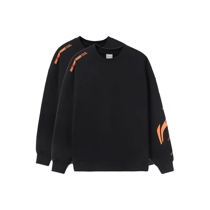 LINING Sweatshirts Unisex 2 Pack Black-0