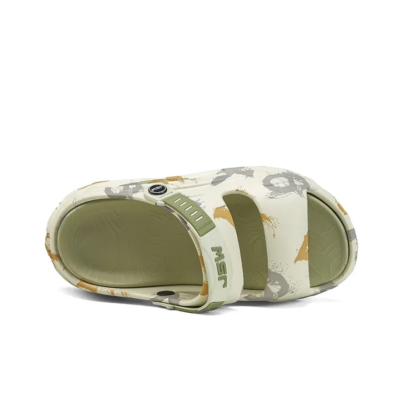 JEANSWEST The Unique Graffiti Niche Design Sense Of The National Tide Beach Sandals Men's-19