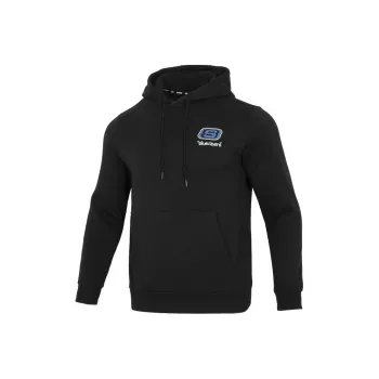 Skechers Colorful Hooded Fitted Long Sleeved Sweatshirt Unisex Black