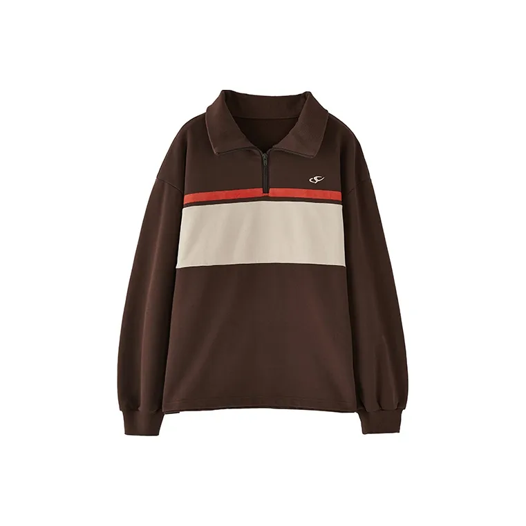 YOSHIYOYI Stand Collar Loose Fit Heavyweight Sweatshirt Unisex-0