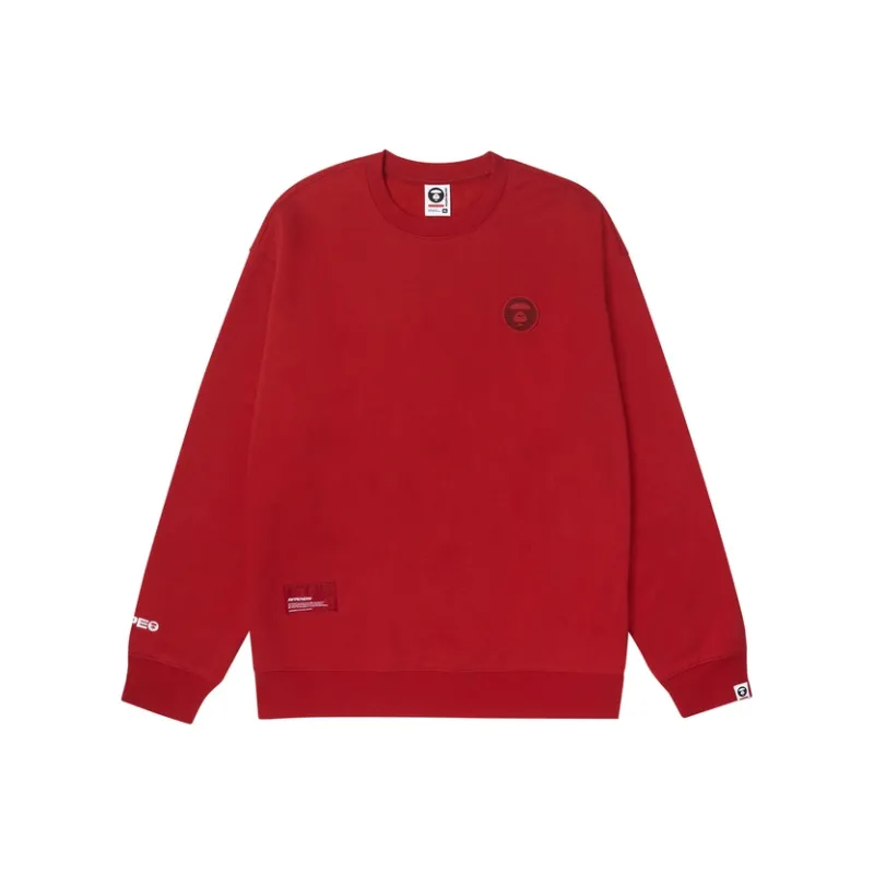 Aape Logo patch Crew neck Sweatshirt-5