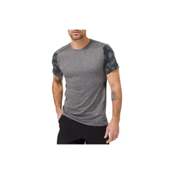 Lululemon Fast And Free T-Shirt Men's Mixed Gray/Alpine White Camo