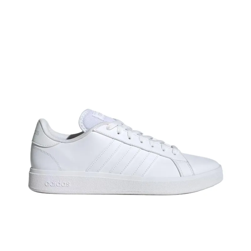 Adidas GRAND COURT Anti Slip Wear Resistant Low Top Skateboard Shoes Men's White-1