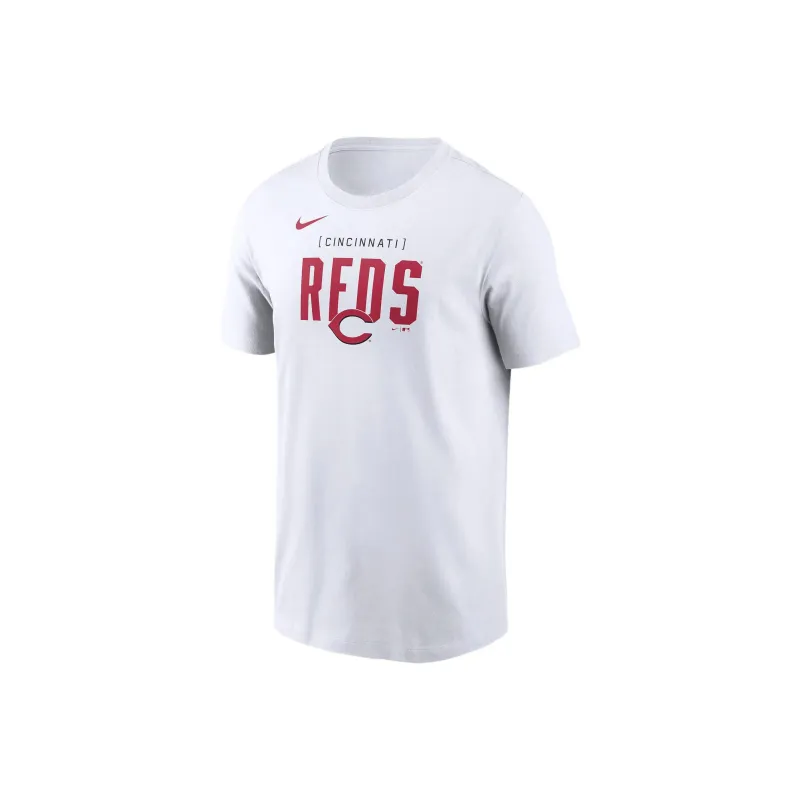 Nike T-Shirt Men's White Cincinnati Reds-0