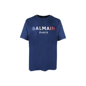 BALMAIN T-Shirts Men Blue