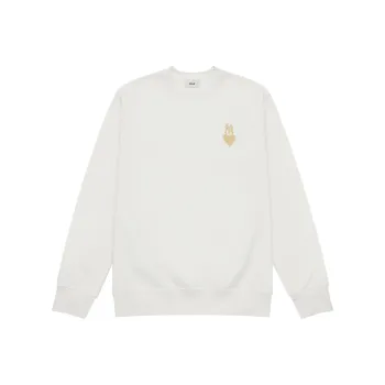 MLB New York Yankees Heart Collection 24FW Early Autumn Pullover Crew Neck Sweatshirt Unisex Cream