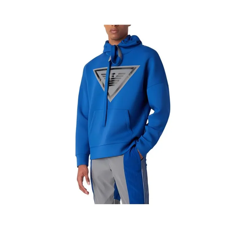 EMPORIO ARMANI SS23 Sweatshirts Men Electric Glow Blue-0