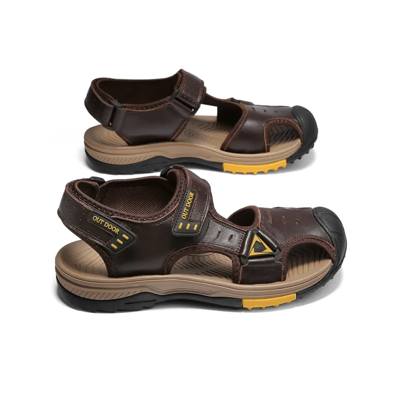 Season Ram Beach Sandals Men Brown/Black-4