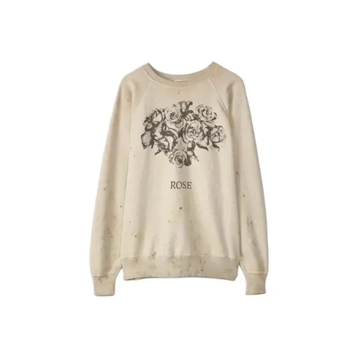 SAINT Mxxxxxx Rose print Crew neck Sweatshirt-0