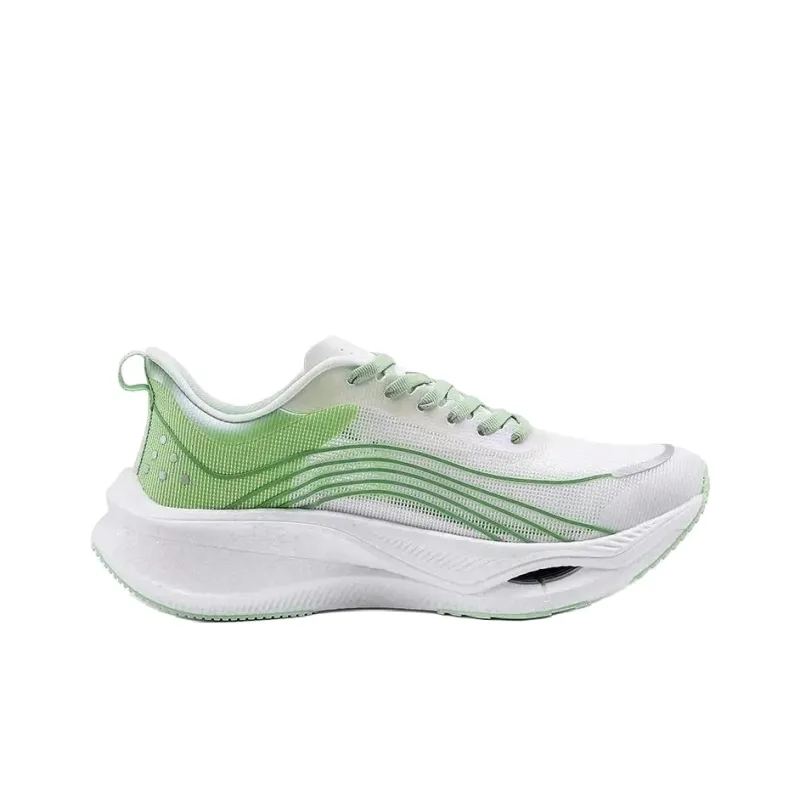 ALI THE FOX Cushioned Wear Resistant Breathable Impact Resistant Lightweight Low Top Running Shoes Men's White Purple-9