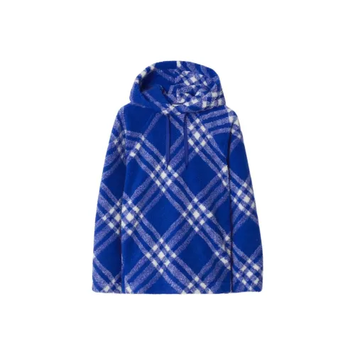 Burberry Plaid Check Pattern Drawstring Hoodie