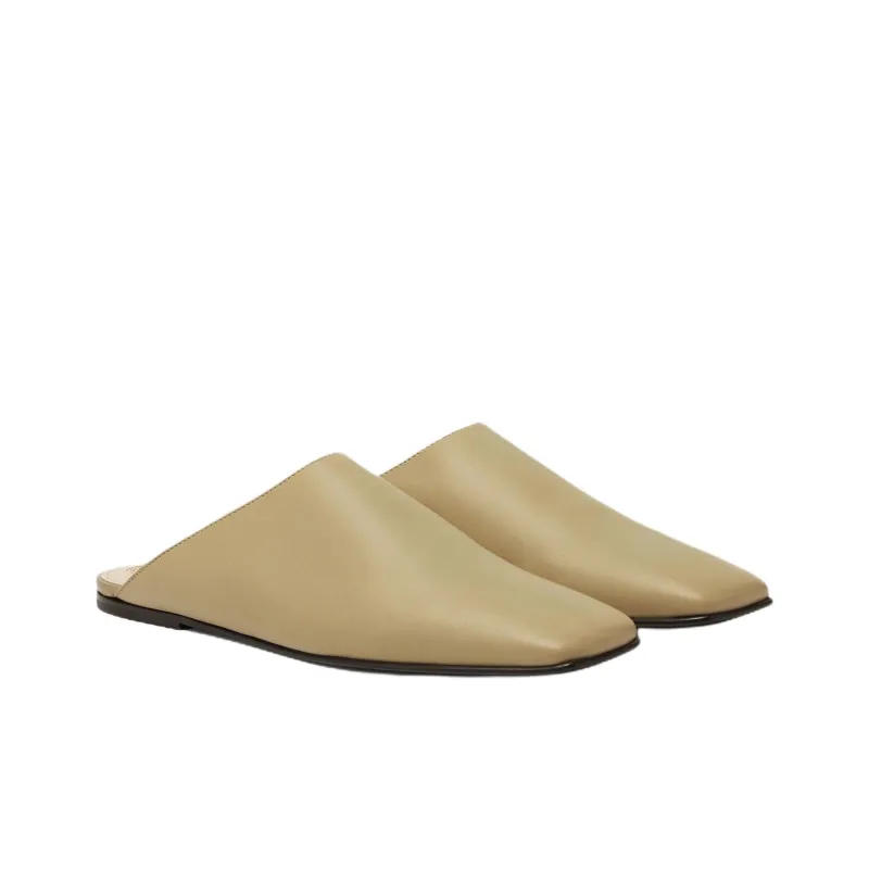 Loro Piana Closed Toe Slippers Women's Tawny-1