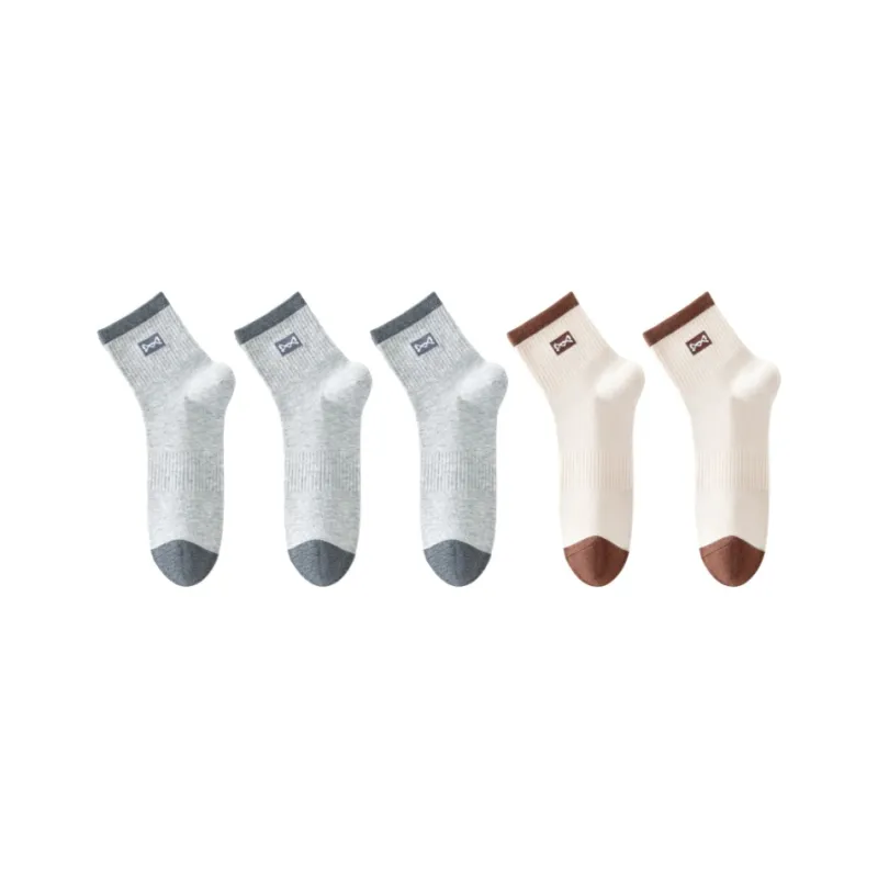 MIIOW Trend Party Series Mid Calf Socks Unisex 5 Pack-20