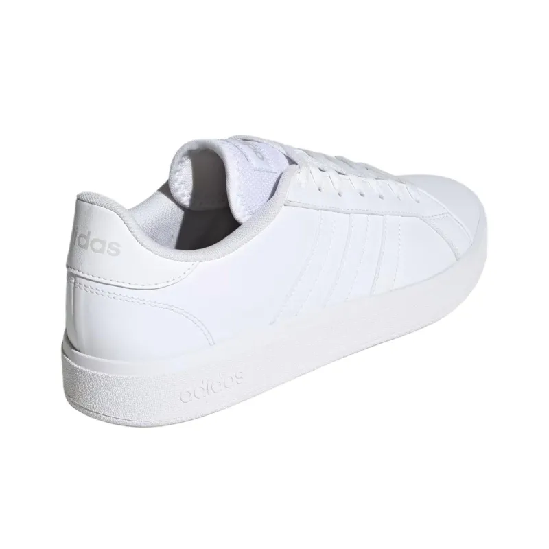 Adidas GRAND COURT Anti Slip Wear Resistant Low Top Skateboard Shoes Men's White-3