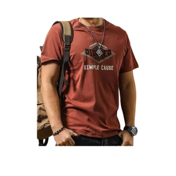 Seasonal Words T Shirt Men's Rusty Red