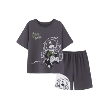 DanceBees Pajama Set Men's Dark Gray