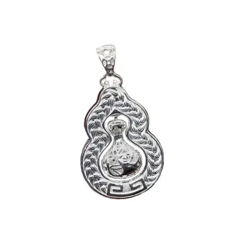 Old Qingyun Silver Building 999 Fine Silver Pendants Unisex