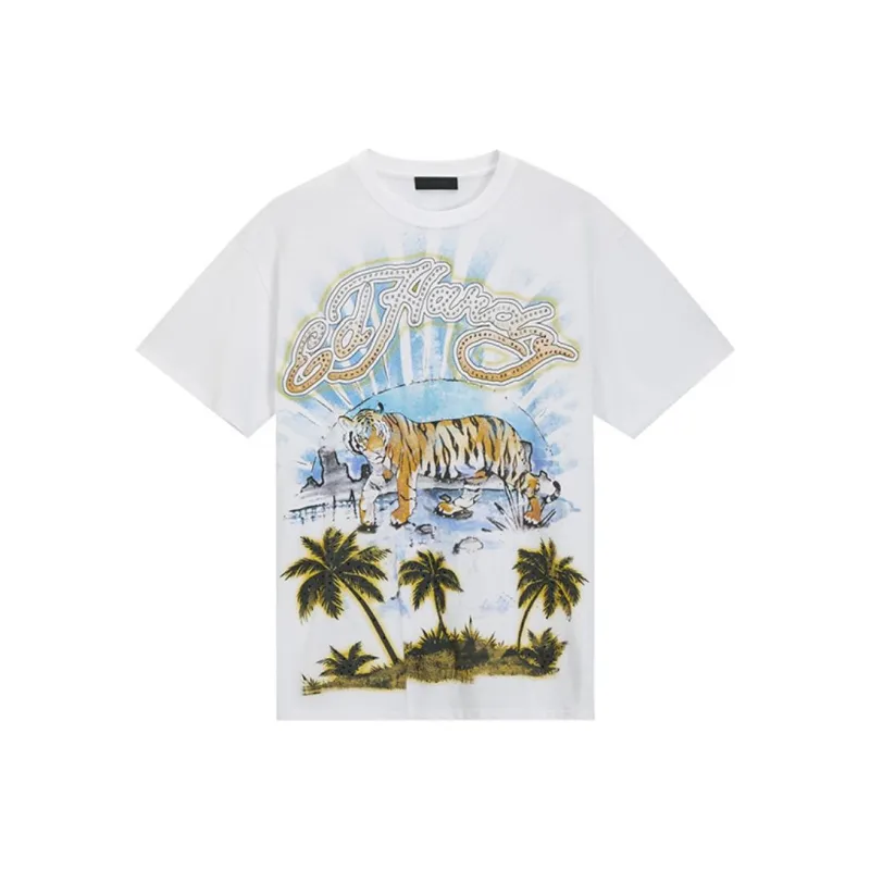 Ed Hardy T Shirts Men White-0