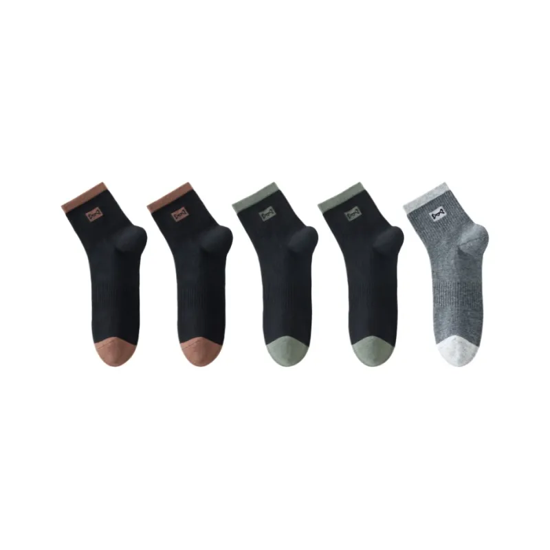 MIIOW Trend Party Series Mid Calf Socks Unisex 5 Pack-6