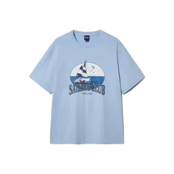 FILA T Shirts Unisex Blue