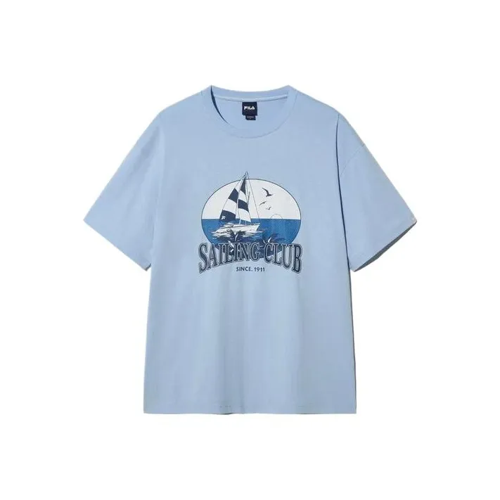 FILA T Shirts Unisex Blue-0