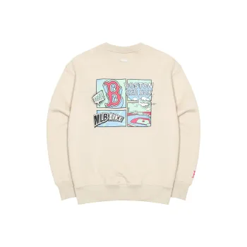 MLB Boston Red Sox Sweatshirts Unisex Beige