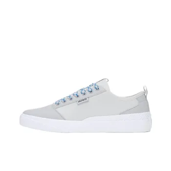 HUGO BOSS Dyer Low Top Skateboard Shoes Men's White Gray
