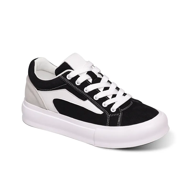 ENRICO COVERI Low Top Skateboard Shoes Unisex Black White-3