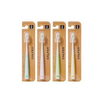 XIAONIULIXIANJI Four-Pack Supermarket Same Style Toothbrush Adults Soft Bristles Shrink Wrap Card Toothbrush