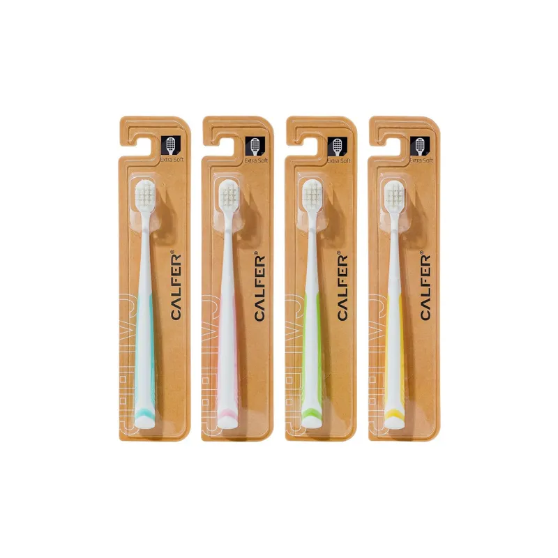 XIAONIULIXIANJI Four-Pack Supermarket Same Style Toothbrush Adults Soft Bristles Shrink Wrap Card Toothbrush-0