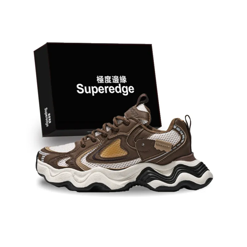 SUPEREDGE Cushioning, Slip Resistant, And Abrasion Resistant Low Top Chunky Sneakers Unisex-8