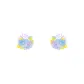 Oxygen Blue Silver Needle Style 1 Pair Set