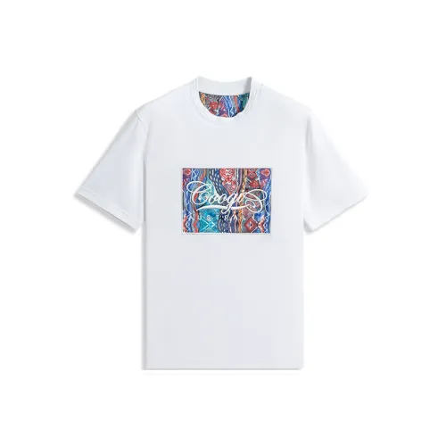 COOGI Gourd Pattern Letter Print Men's Plus Size Short-Sleeved T-Shirt Unisex Black White 6 Colors Cooling Craft